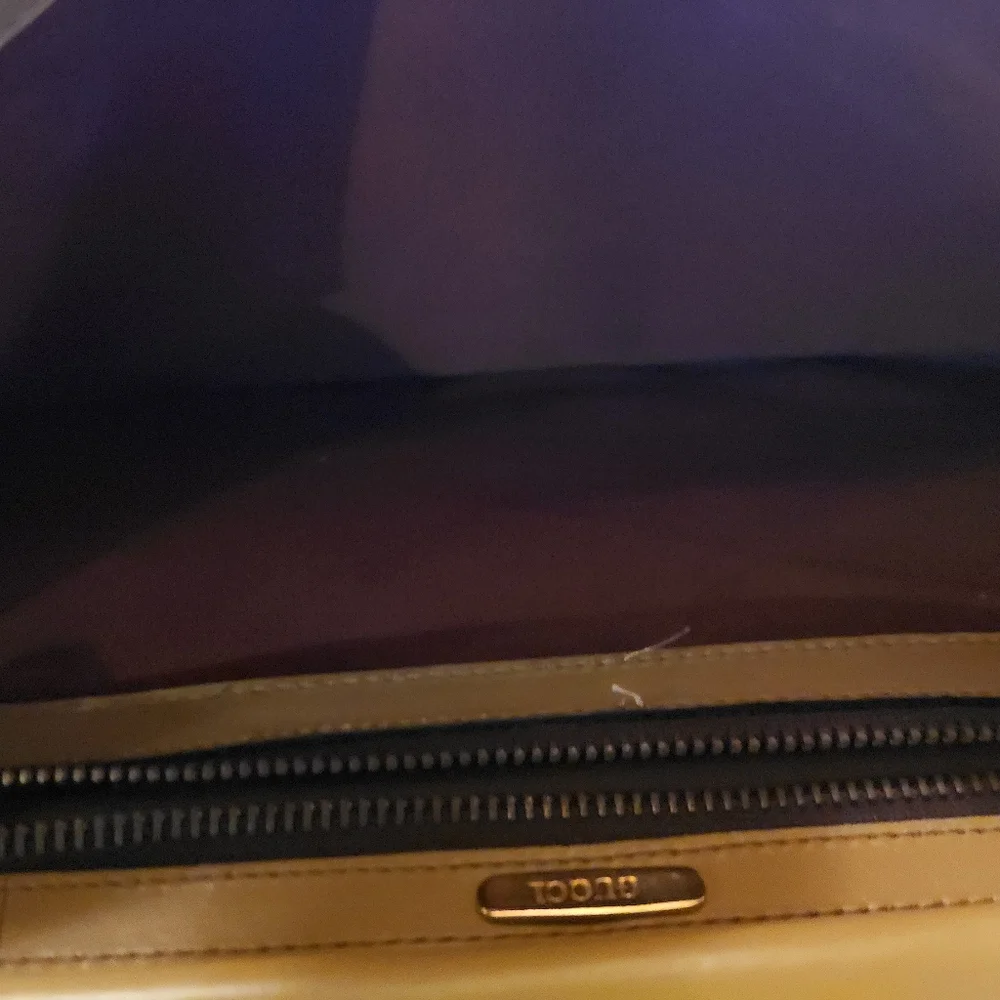 Vintage Gucci Tan Beige Leather Handbag